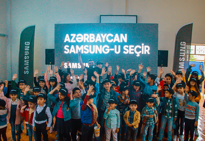 Cinemobile, организованный Samsung при поддержке Фонда «Nargis», порадовал детей в Газахе, Гяндже и Загатале