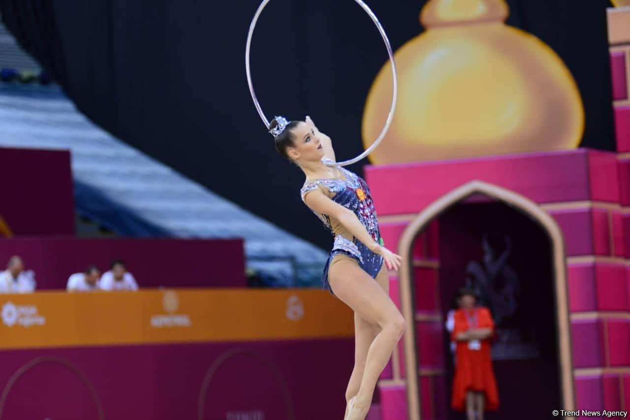 Екатерина Селезнева завоевала «золото» Чемпионата мира в Баку в упражнениях с обручем