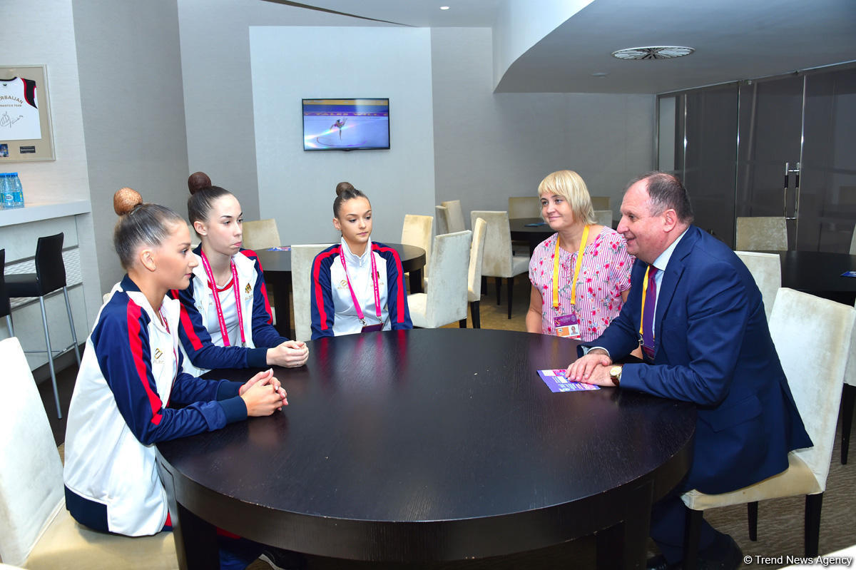 Посол Молдовы в Азербайджане встретился со спортсменками в рамках 37-го Чемпионата мира по художественной гимнастике