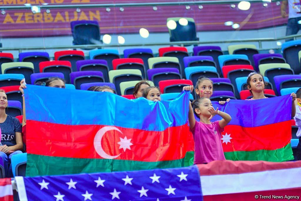 Яркие моменты четвертого дня Чемпионата мира по художественной гимнастике в Баку