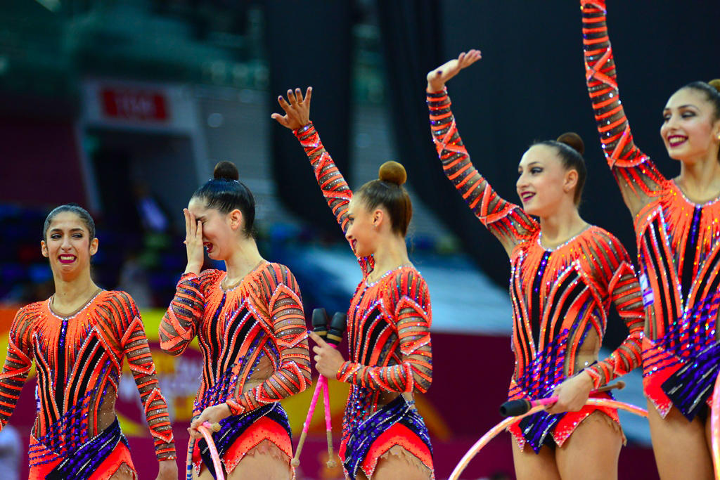 Яркие моменты шестого дня Чемпионата мира по художественной гимнастике в Баку