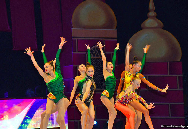 Грандиозная церемония закрытия 37-го Чемпионата мира по художественной гимнастике в Баку