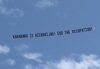 Пашиняна встретили в Лос-Анджелесе баннерами в небе - &quot;Карабах - это Азербайджан!&quot; - ФОТО - ВИДЕО