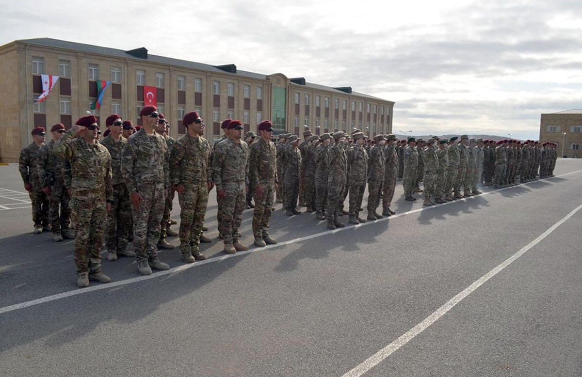 Учения спецназа Азербайджана, Турции и Грузии в Баку