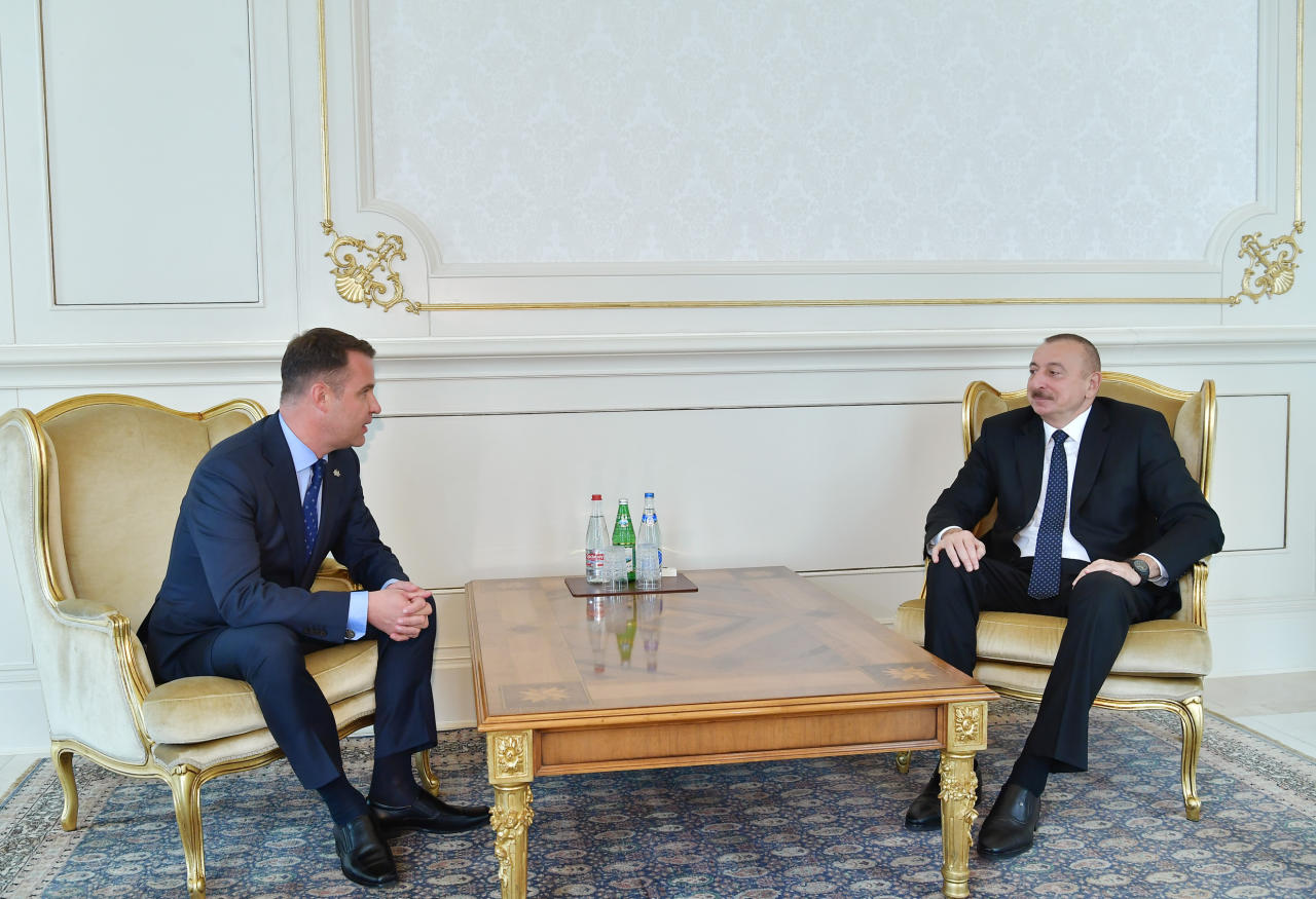 Президент Ильхам Алиев принял верительные грамоты новоназначенного посла Литвы в Азербайджане