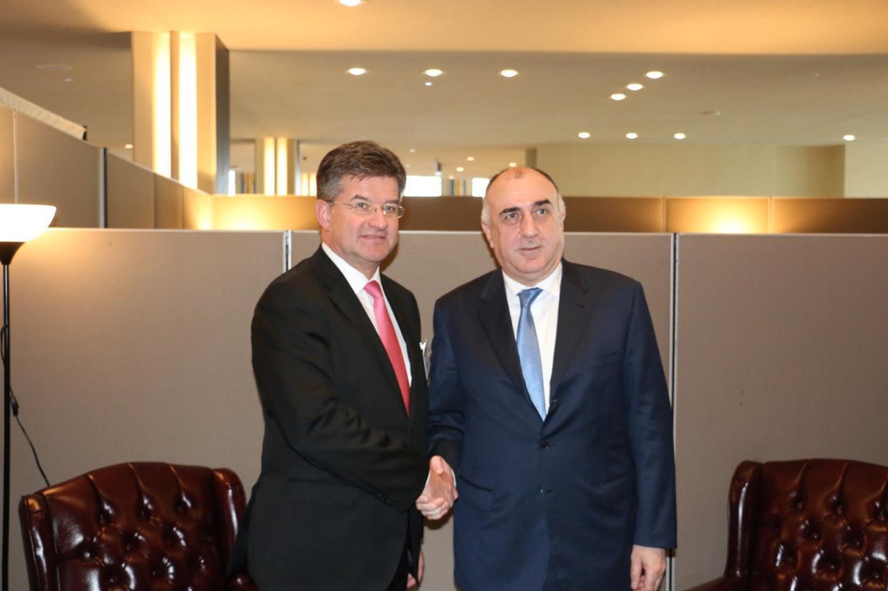 Эльмар Мамедъяров на переговорах с председателем ОБСЕ