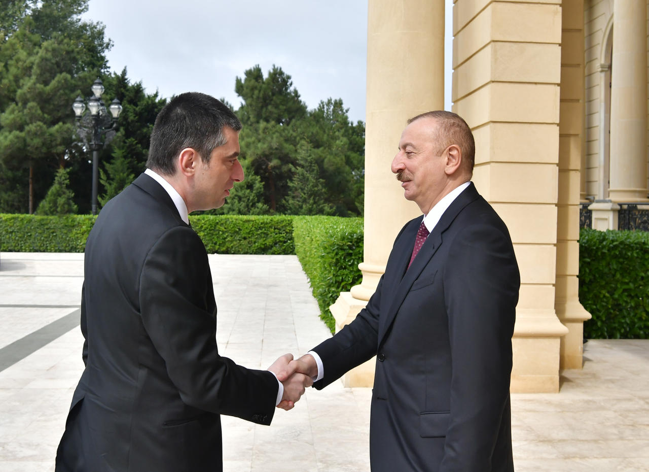 Президент Ильхам Алиев принял премьер-министра Грузии