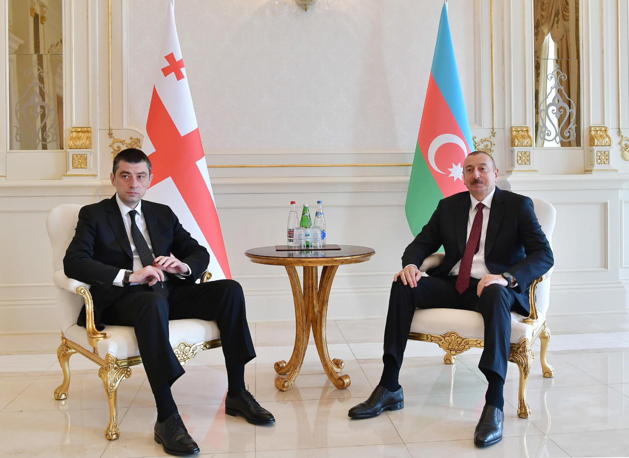 Президент Ильхам Алиев принял премьер-министра Грузии