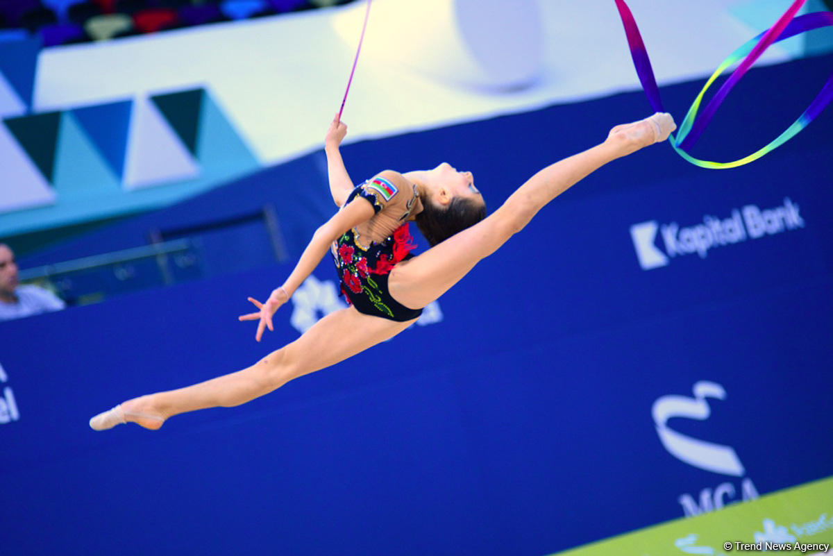 В Национальной арене гимнастики проходят соревнования по художественной и аэробной гимнастике