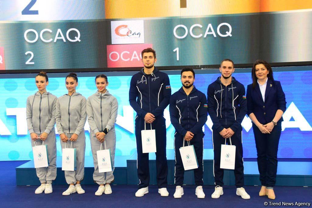 Состоялась церемония награждения победителей и призеров пятого первенства Азербайджана и Чемпионата Баку по аэробной гимнастике