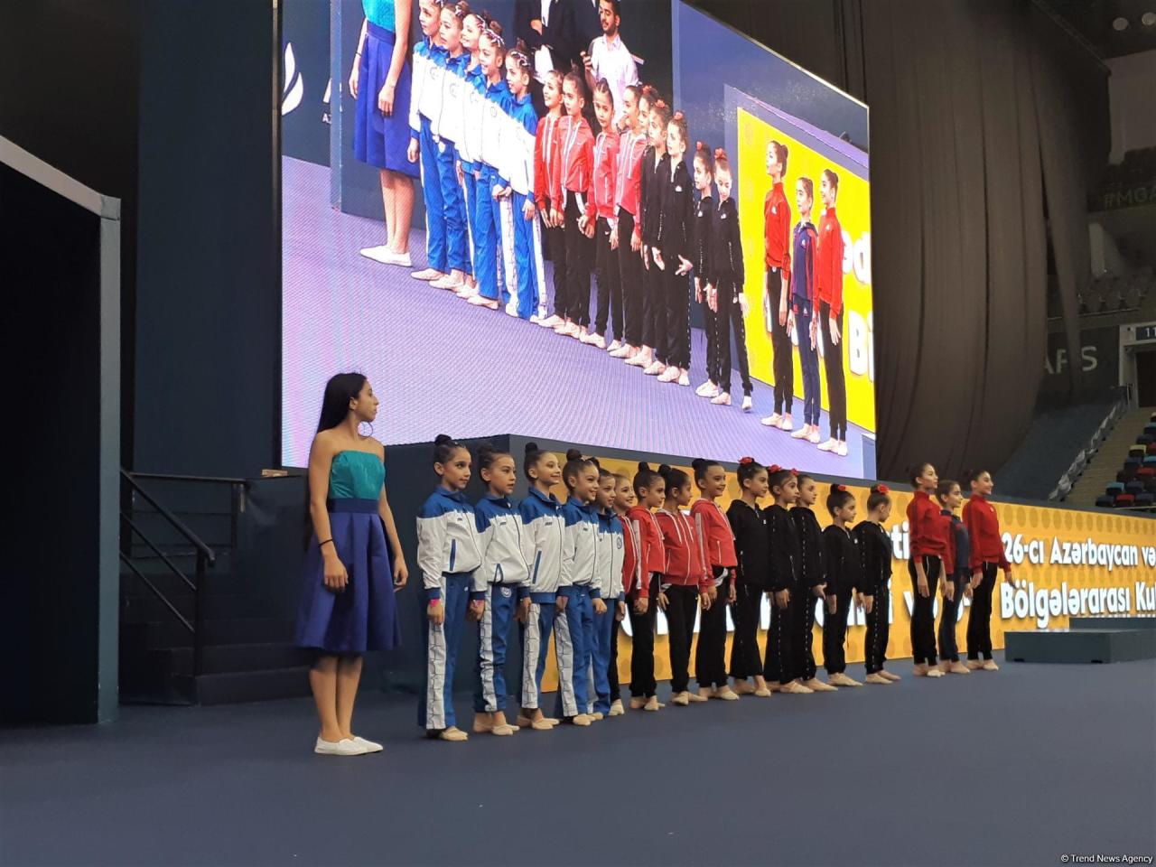 В Баку прошла церемония награждения победителей Кубка регионов по художественной гимнастике