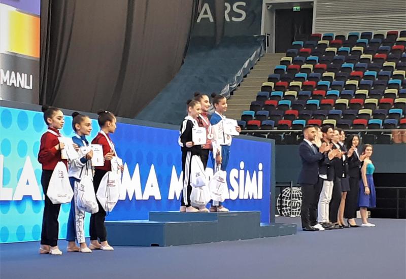 В Баку прошла церемония награждения призеров Кубка регионов по художественной гимнастике в возрастной категории "пре-юниоры"