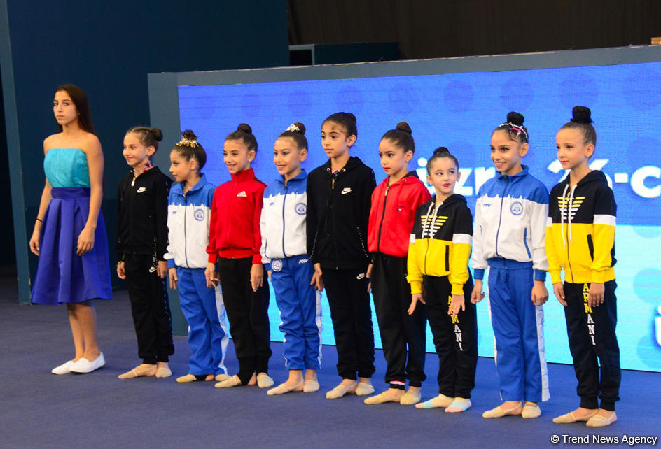 В Баку прошла церемония награждения призеров Кубка регионов по художественной гимнастике
