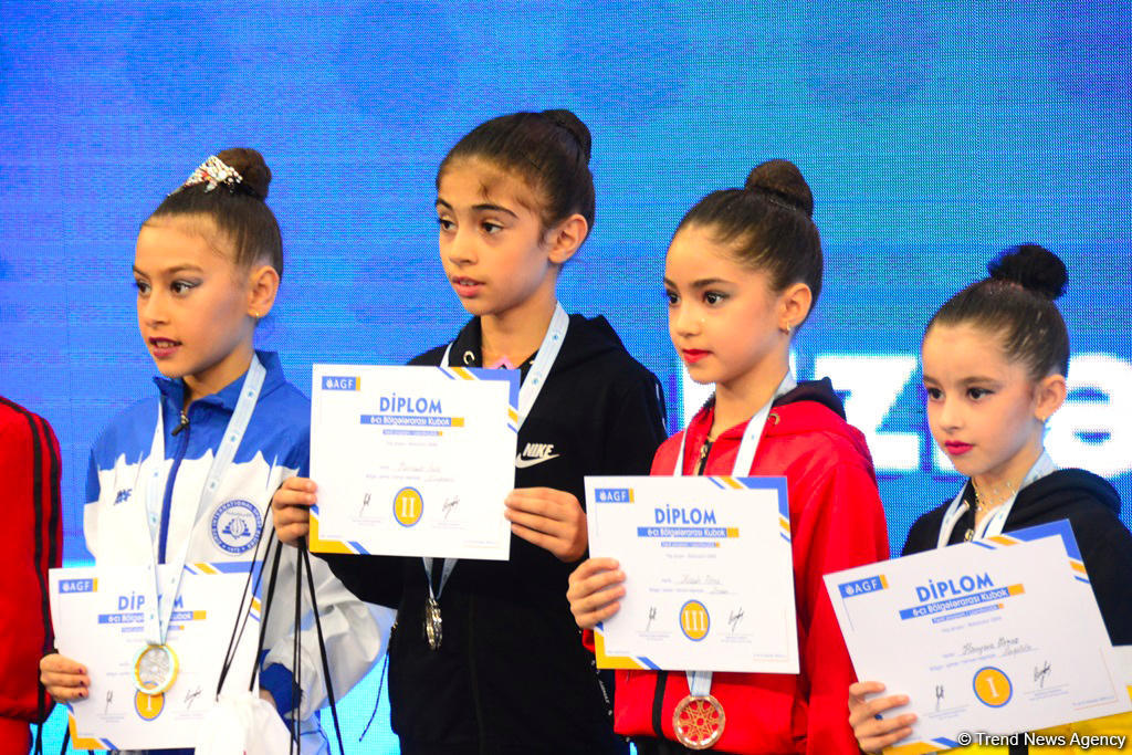 В Баку прошла церемония награждения призеров Кубка регионов по художественной гимнастике
