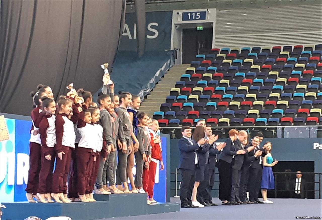 Прошла церемония награждения призеров 26-го первенства Азербайджана и Баку по художественной гимнастике