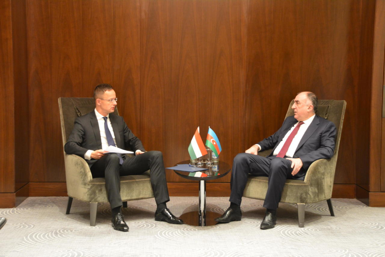 Глава МИД Азербайджана на переговорах с министром иностранных дел и торговли Венгрии