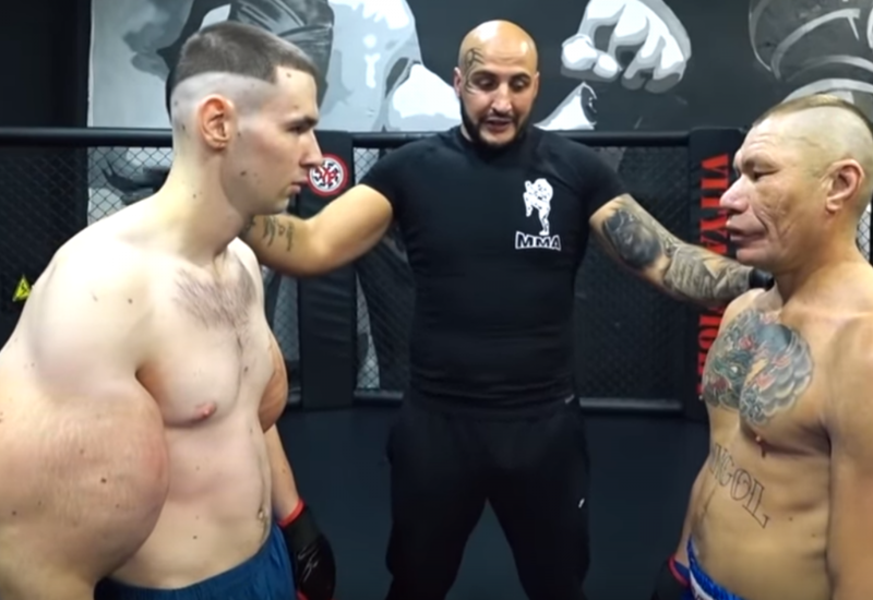 В MMA состоялся бой века: Руки-базуки против Олега Монгола