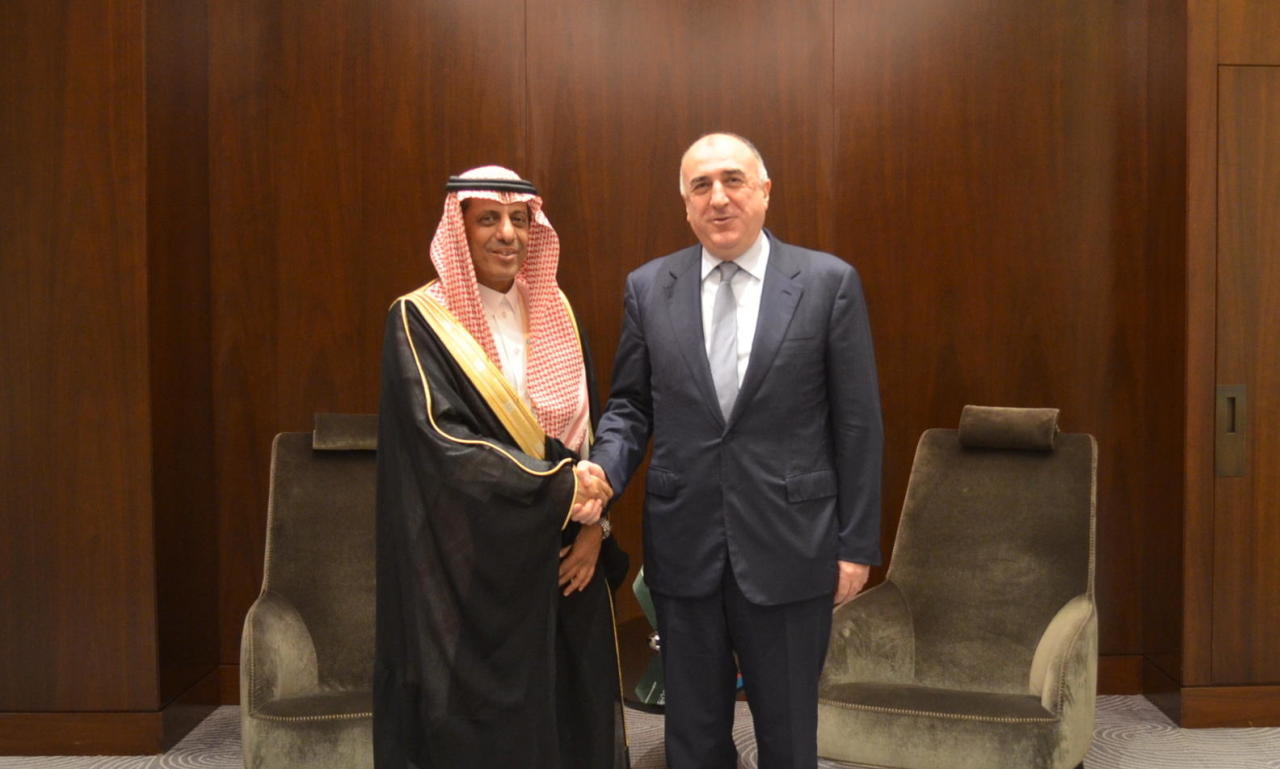 Эльмар Мамедъяров на переговорах с замглавы МИД Саудовской Аравии