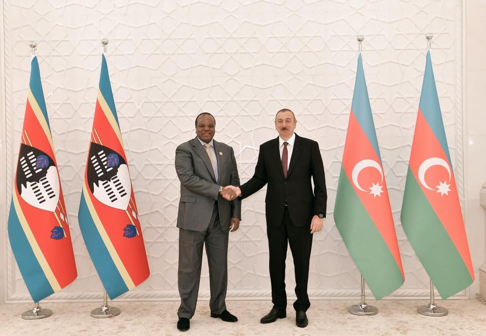 Президент Ильхам Алиев встретился с Королем Эсватини Мсвати III