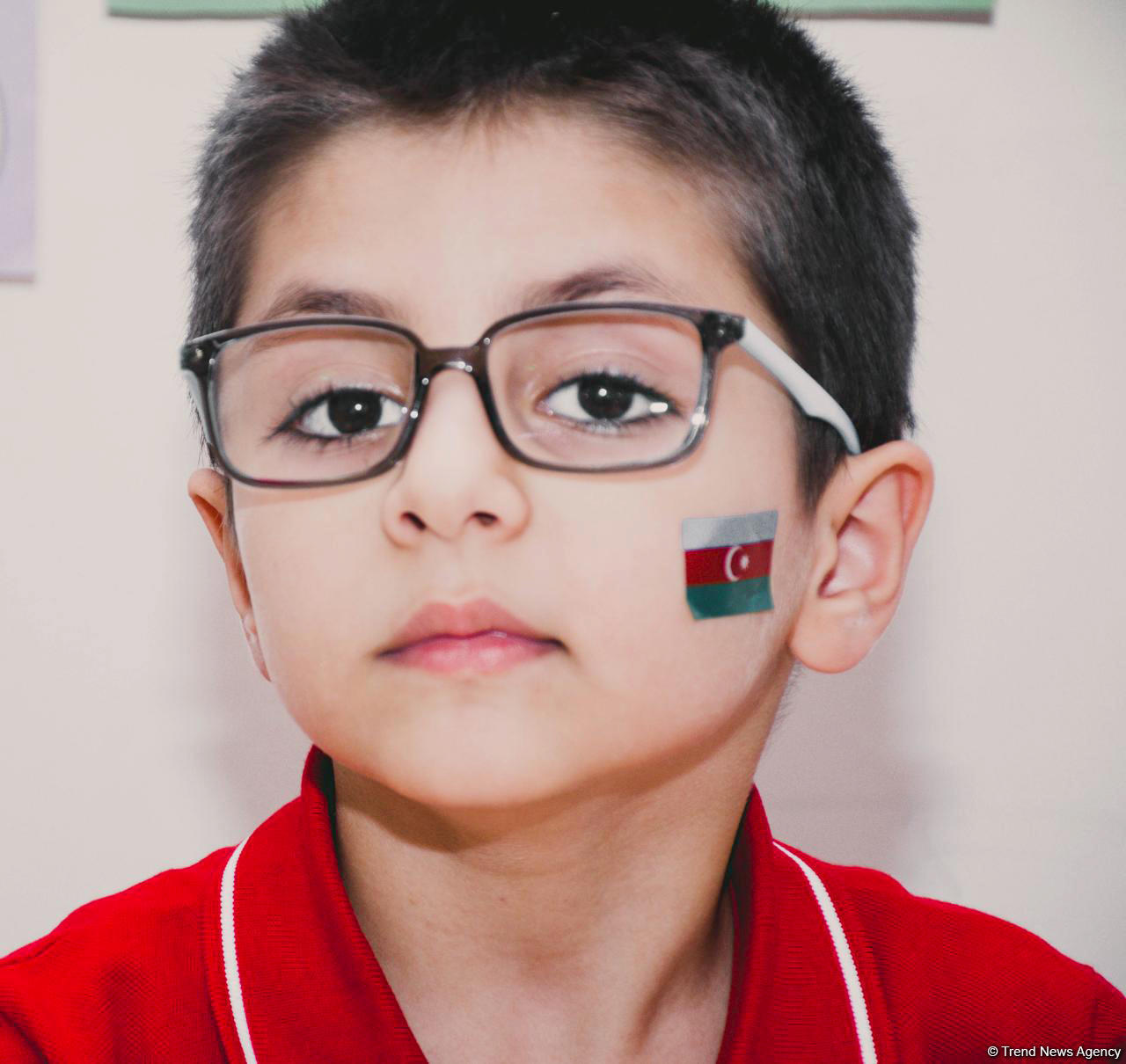 Самые маленькие дети показали свою любовь к флагу Азербайджана