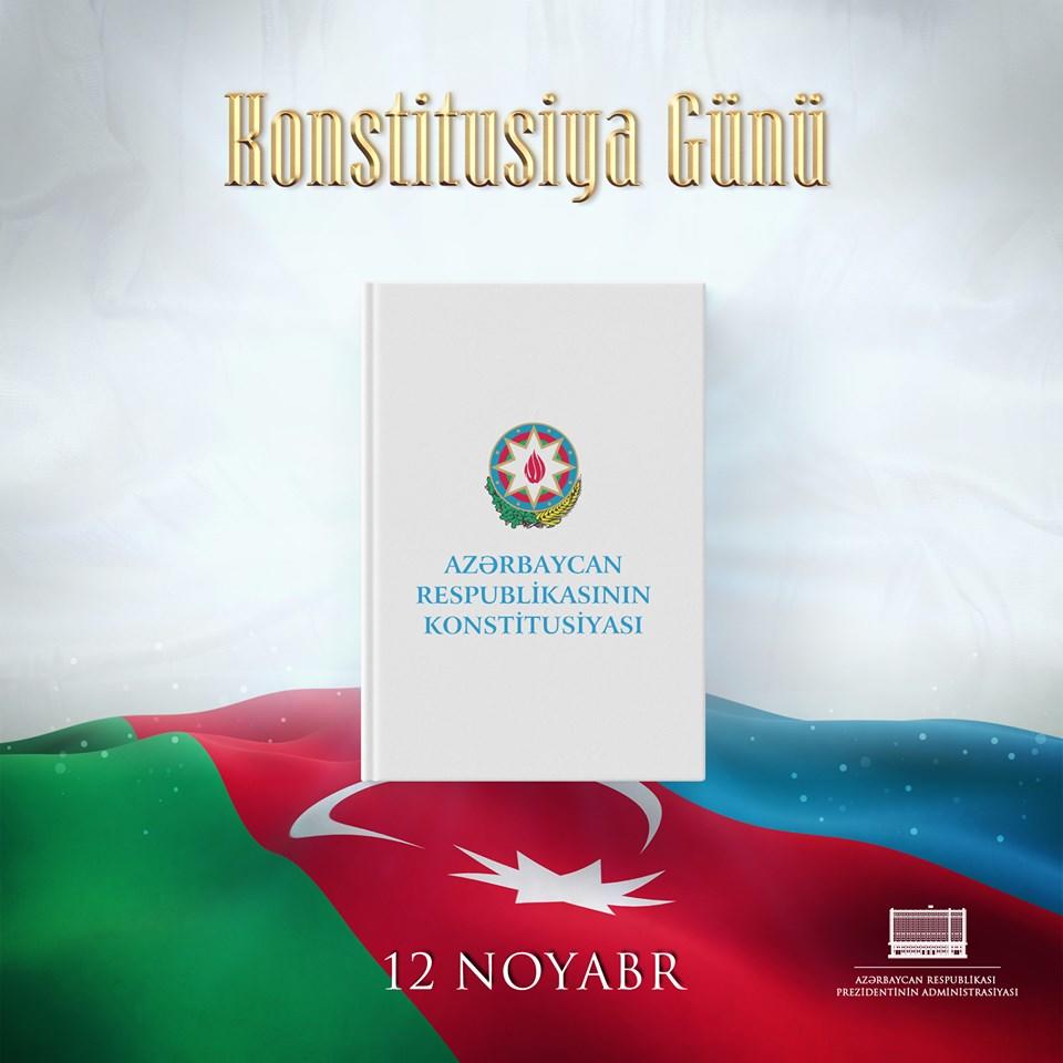 На странице Президента Ильхама Алиева в Facebook размещена публикация в честь Дня конституции