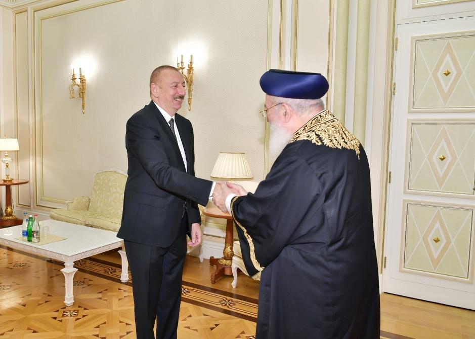 Президент Ильхам Алиев принял главного ортодоксального раввина Гудса сефарди