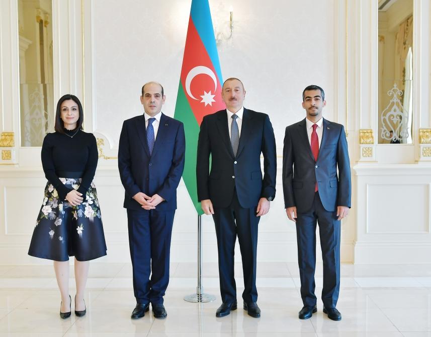 Президент Ильхам Алиев принял верительные грамоты новоназначенного посла Иордании