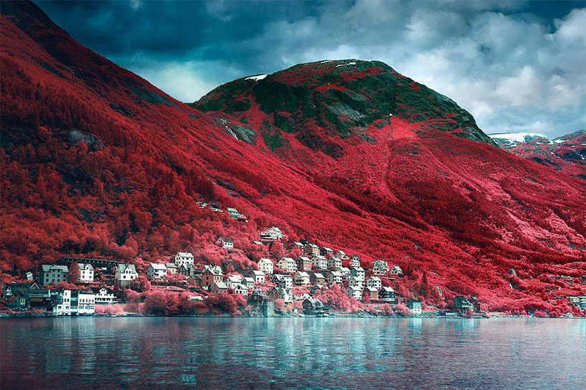 Необыкновенная таинственность cуровой Норвегии в инфракрасных cнимках