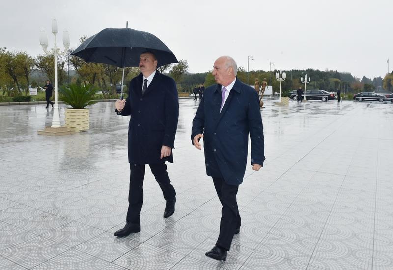 Президент Ильхам Алиев ознакомился с условиями, созданными в новой части Сумгайытского бульварного комплекса
