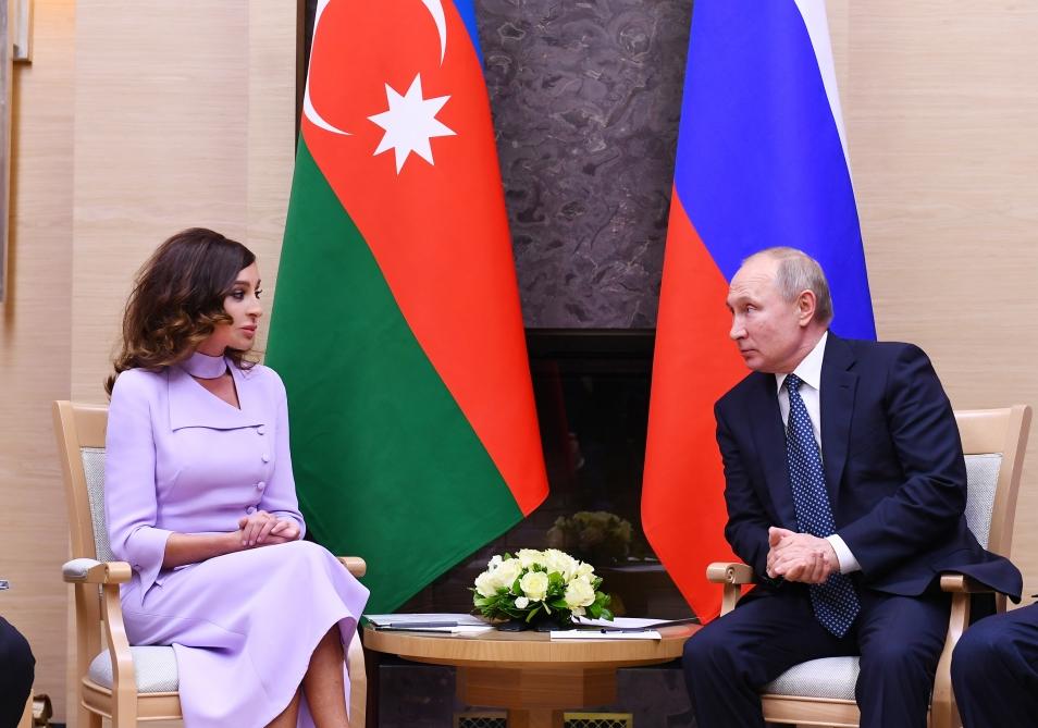 Первый вице-президент Мехрибан Алиева встретилась с Президентом России Владимиром Путиным