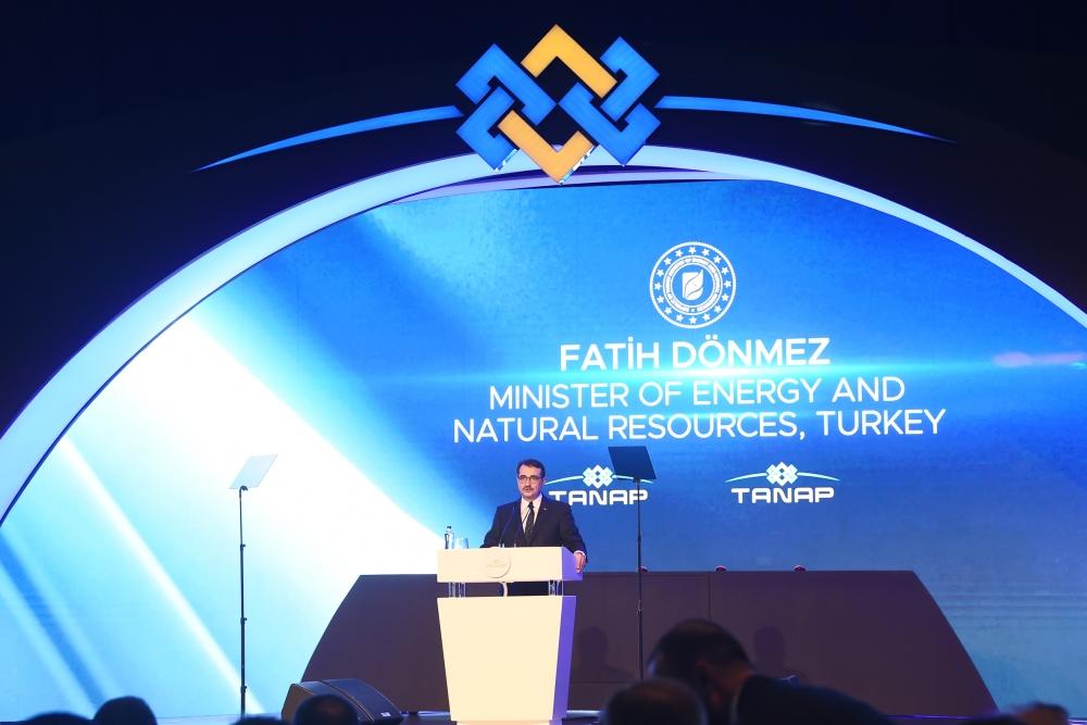 Президент Ильхам Алиев принял участие в церемонии открытия части проекта TANAP, соединяющейся с Европой