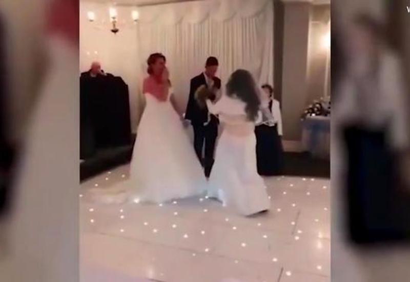 Незнакомка в белом платье потребовала остановить свадьбу и отхлестала жениха