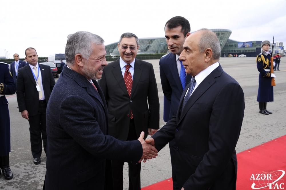 Король Иордании Абдалла ll прибыл в Азербайджан с официальным визитом
