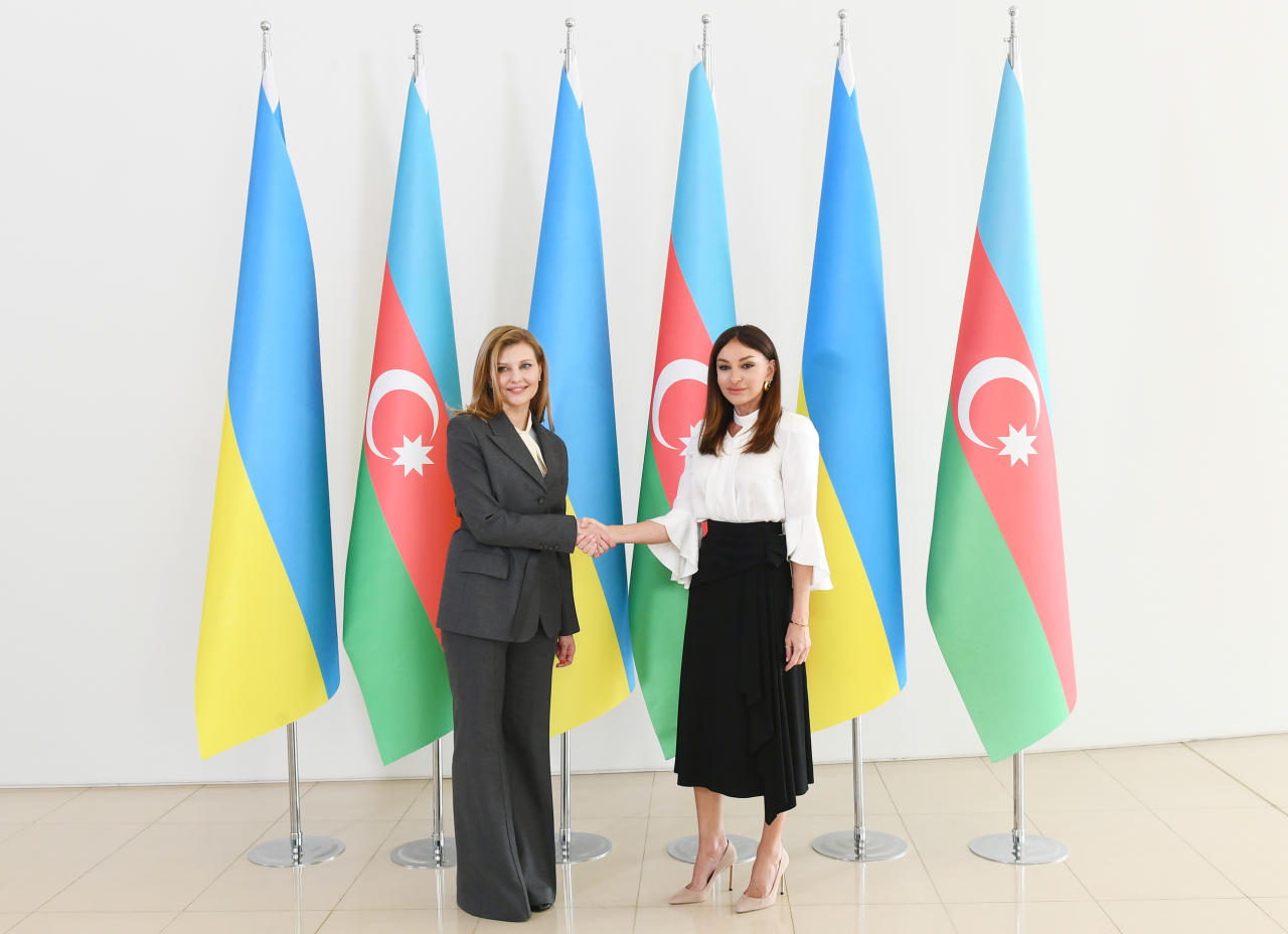 Первый вице-президент Азербайджана Мехрибан Алиева встретилась с Первой леди Украины Еленой Зеленской