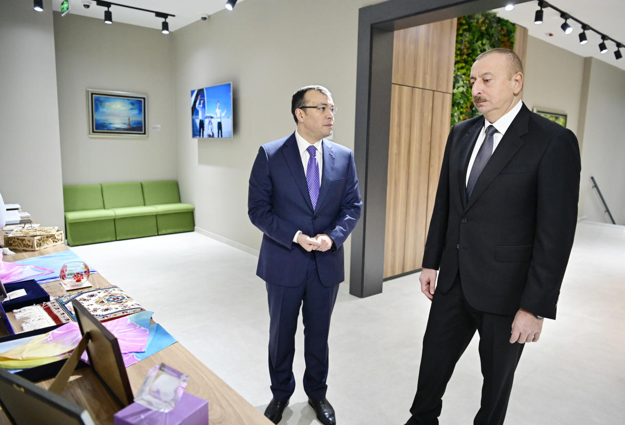 Президент Ильхам Алиев принял участие в открытии центра DOST номер 2