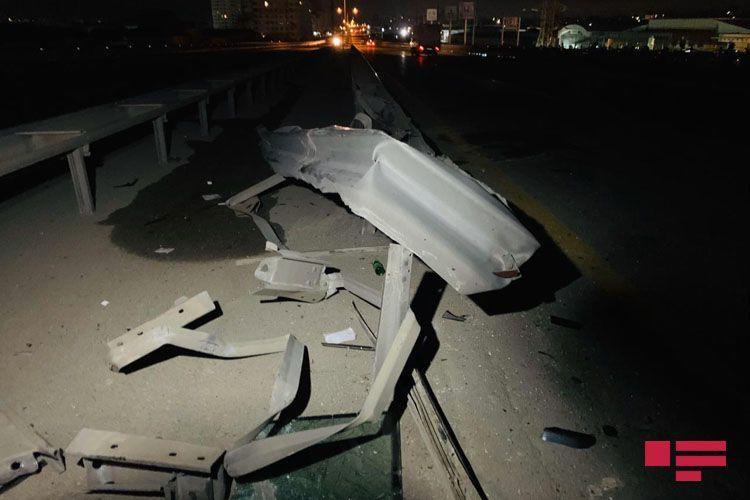 Gelandewagen попал в тяжелое ДТП на трассе Баку-Сумгайыт