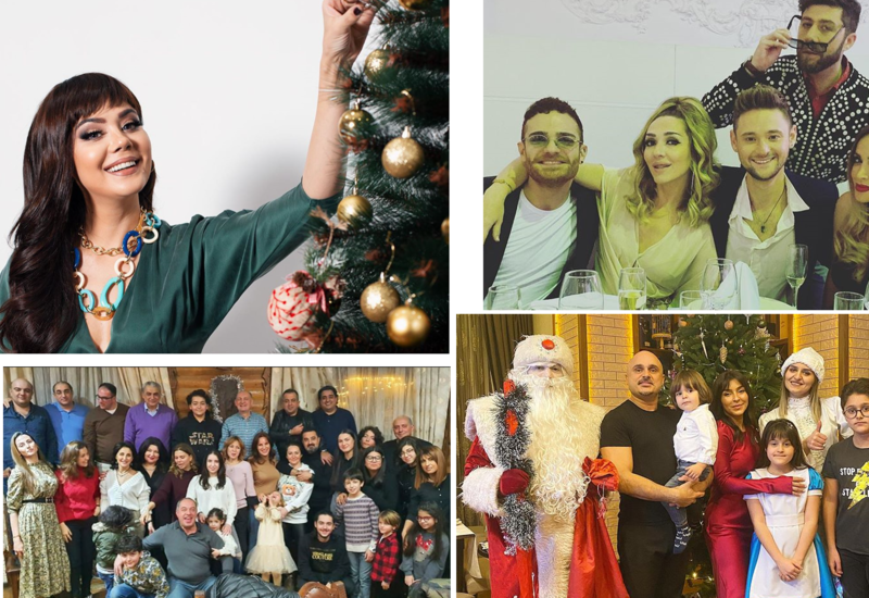 Как азербайджанские звезды встретили Новый год
