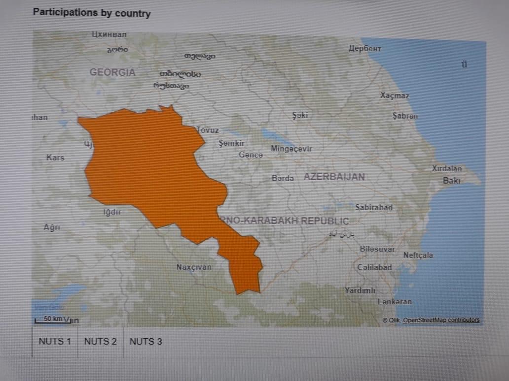 Искаженную карту Азербайджана удалили с сайта проекта Евросоюза