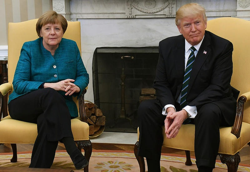 Трамп обсудил с Меркель ситуацию на Ближнем Востоке