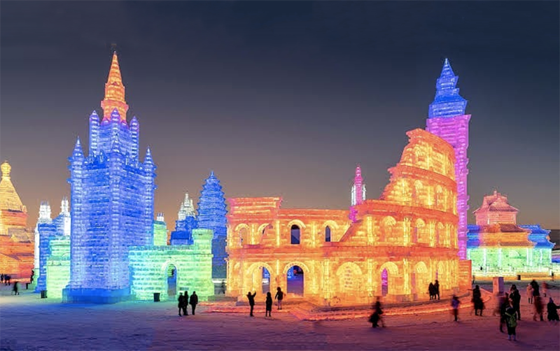 Фестиваль льда и снега в Харбине 2020