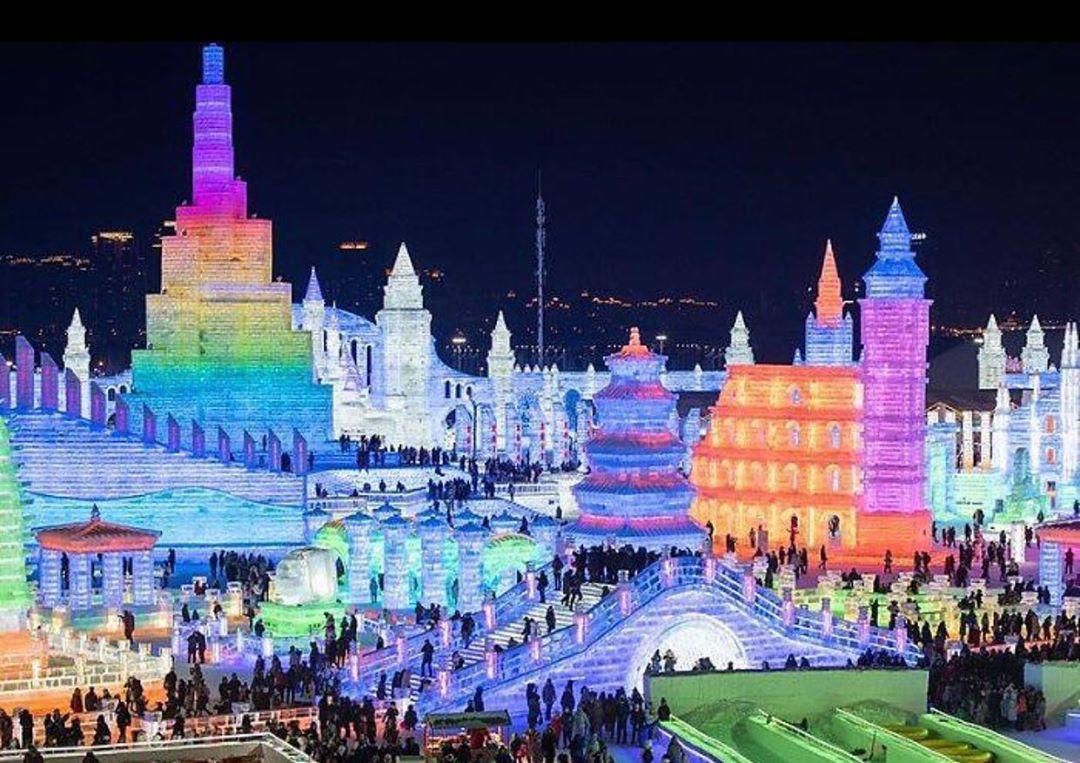 Фестиваль льда и снега в Харбине 2020