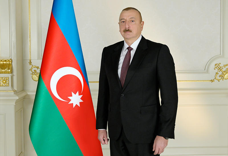 Президент Ильхам Алиев заложил фундамент поселка Горчу Лачинского района