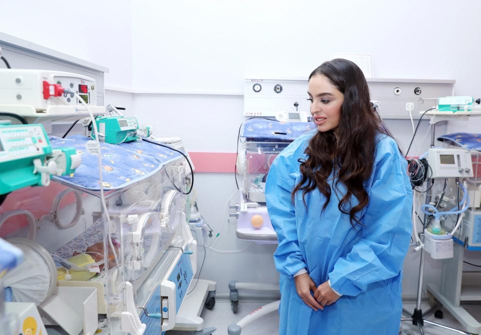 Вице-президент Фонда Гейдара Алиева Лейла Алиева побывала в родильном отделении Городской клинической больницы номер 3