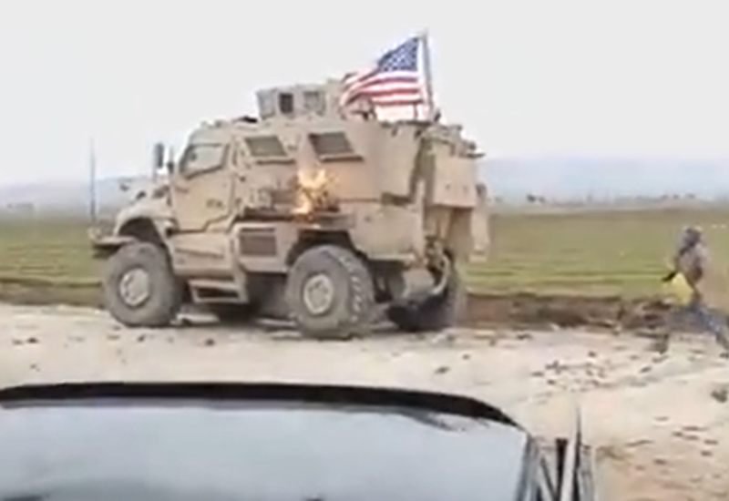 Конфликт с участием солдат армии США в Сирии попал на камеры