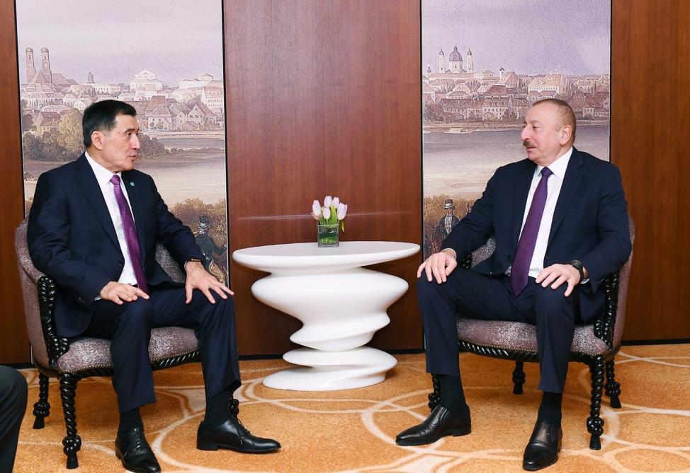 Президент Ильхам Алиев встретился в Мюнхене с генеральным секретарем ШОС