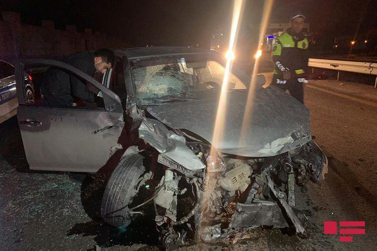 Тяжелое ДТП на шоссе Баку-Сумгайыт, есть пострадавшие