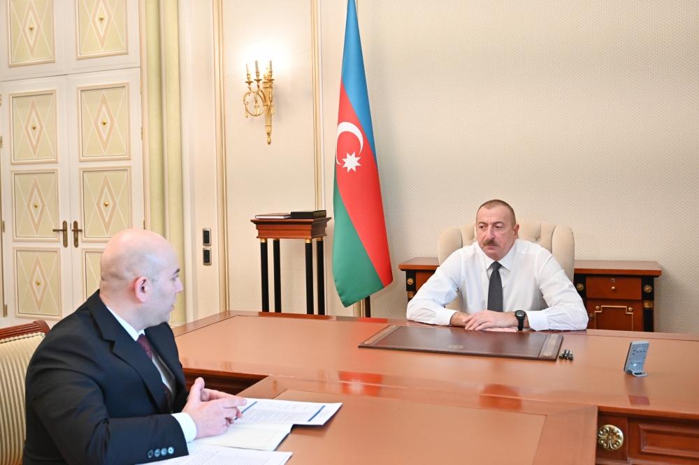 Президент Ильхам Алиев принял председателя Бакинского транспортного агентства