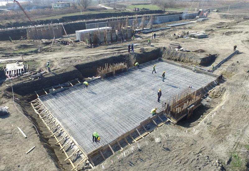 В Хачмазе строится новое водоочистное сооружение