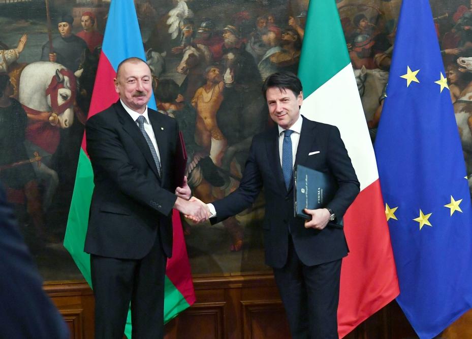 Состоялся обмен азербайджано-итальянскими документами