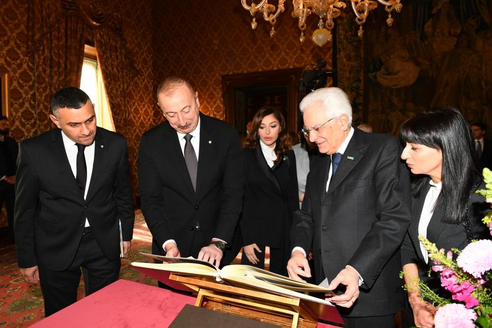 В Риме прошла церемония официальных проводов Президента Ильхама Алиева